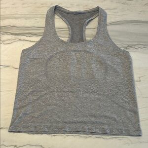 Lululemon Athletica Gray Fitted Crop Tank Top